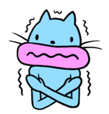 Lips cat&Lips rabbit sticker #196453