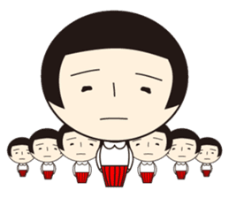 Kokeshi-Joshi sticker #196746