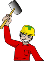 Yellow helmet sticker #196886