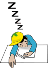 Yellow helmet sticker #196905