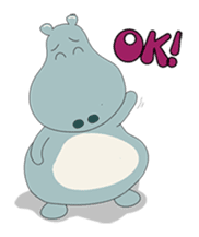 Big Blue The Hungry Hippo sticker #197155