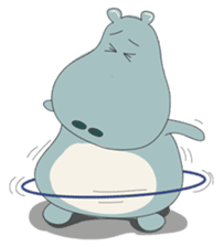 Big Blue The Hungry Hippo sticker #197156