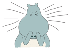 Big Blue The Hungry Hippo sticker #197157