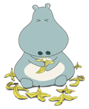 Big Blue The Hungry Hippo sticker #197158