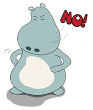 Big Blue The Hungry Hippo sticker #197161