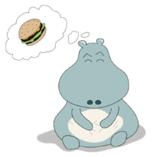 Big Blue The Hungry Hippo sticker #197164