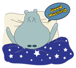 Big Blue The Hungry Hippo sticker #197168