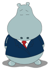 Big Blue The Hungry Hippo sticker #197170