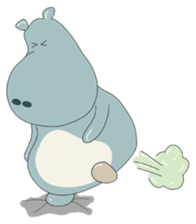 Big Blue The Hungry Hippo sticker #197171