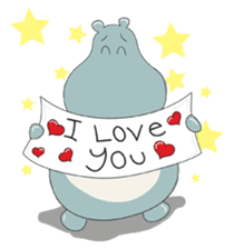 Big Blue The Hungry Hippo sticker #197172