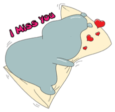 Big Blue The Hungry Hippo sticker #197173