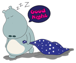 Big Blue The Hungry Hippo sticker #197174