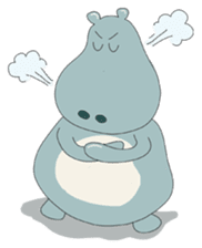 Big Blue The Hungry Hippo sticker #197177