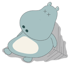 Big Blue The Hungry Hippo sticker #197180