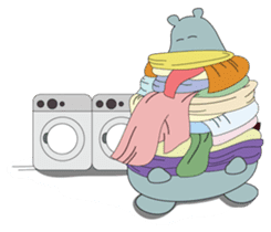 Big Blue The Hungry Hippo sticker #197182