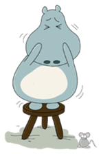 Big Blue The Hungry Hippo sticker #197183