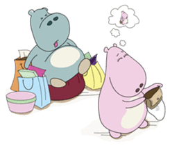 Big Blue The Hungry Hippo sticker #197188