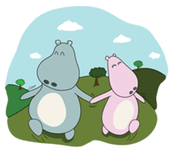 Big Blue The Hungry Hippo sticker #197189