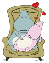 Big Blue The Hungry Hippo sticker #197191