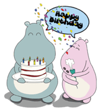 Big Blue The Hungry Hippo sticker #197192