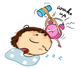 Malin with green scarf. sticker #197413