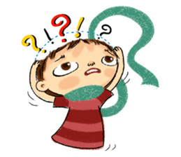 Malin with green scarf. sticker #197426