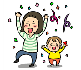 Tired mother's stamp sticker #197498