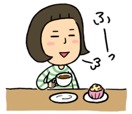 Tired mother's stamp sticker #197503