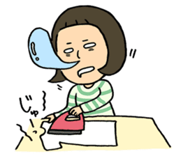 Tired mother's stamp sticker #197506