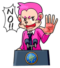 Mr. sharp tongue MONKEY sticker #197678