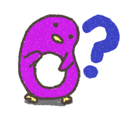 Purple Penguin sticker #198939