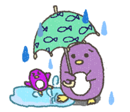 Purple Penguin sticker #198958