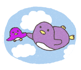 Purple Penguin sticker #198966