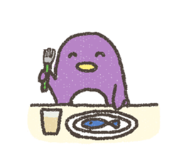 Purple Penguin sticker #198967