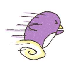 Purple Penguin sticker #198971