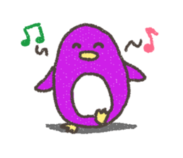 Purple Penguin sticker #198972