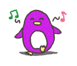 Purple Penguin sticker #198972