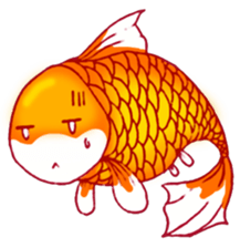 Gold fish FAT sticker #199177
