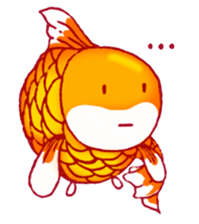 Gold fish FAT sticker #199179