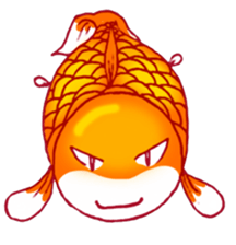Gold fish FAT sticker #199181