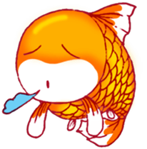 Gold fish FAT sticker #199183
