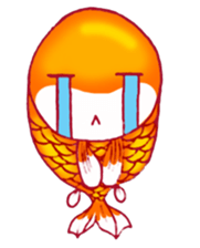 Gold fish FAT sticker #199190