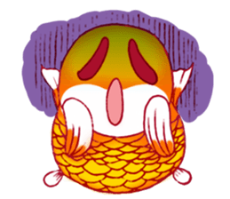 Gold fish FAT sticker #199191