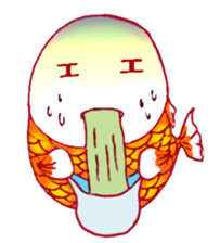 Gold fish FAT sticker #199192