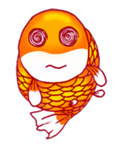 Gold fish FAT sticker #199200