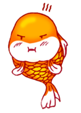 Gold fish FAT sticker #199206