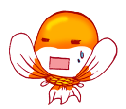 Gold fish FAT sticker #199207