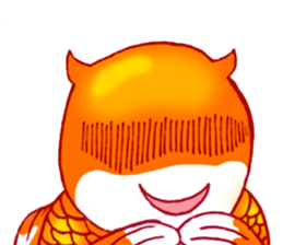 Gold fish FAT sticker #199208