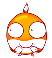 Gold fish FAT sticker #199209