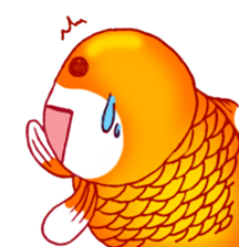 Gold fish FAT sticker #199210